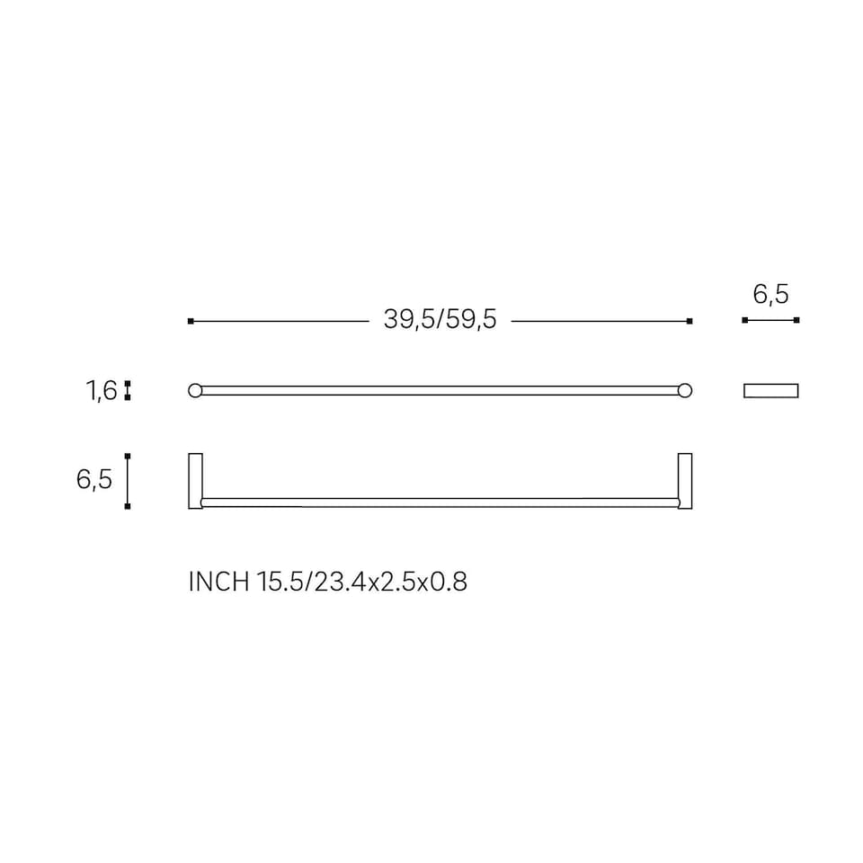 image 1 of COSMIC Towel rail, Mustard, LOGIC Collection