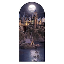 Nighttime Hogwarts Harry Potter Single Backdrop Cardboard Cutout 185cm