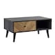image 10 of Coffee Table 1 Drawer Open Storage Home Living Room Furniture Unit | Black