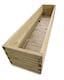image 7 of Primrose Rectangle Pine Wood Raised Trough Outdoor Patio Planter 1.8m