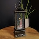 image 4 of 28cm LED Christmas Glitter Water Spinner Antique Lantern Snowy Gonk Scene