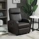 image 2 of HOMCOM Recliner Sofa Chair PU Leather Massage Armcair w/ Remote Control, Brown