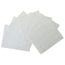 Pack of 140 White 19mm Round Labels - Stickers