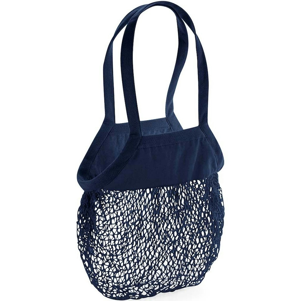 Westford Mill Mesh Tote Bag - Navy - One Size | Blue
