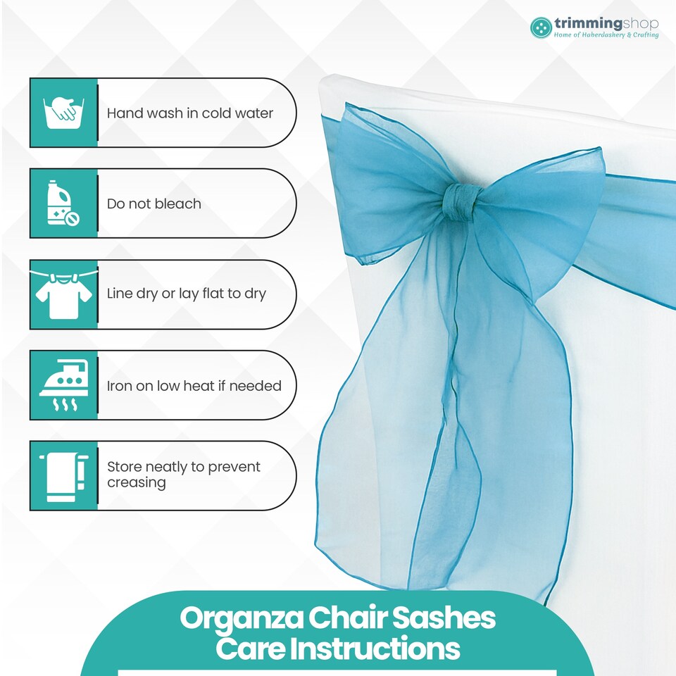 image 1 of 17 x 280cm Organza Chair Sashes, Sheer Sash Ties - 25pcs