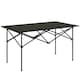 image 1 of Outsunny Portable Folding Camping Table w/ Roll Up Aluminium Top Carry Bag Black
