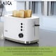 image 4 of LAICA Dual Flo 2 Slice Toaster, with Defrost & Reheat Functions, High-Lift & Wide Slots - White