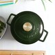 image 6 of Argon Tableware 2.8L Round Cast Iron Casserole Dish with Self-Basting Lid - 2.95QT Dutch Oven Roasting Dish Pot | Green | Green | 1
