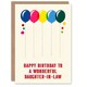 image 1 of Law Fun Colourful Cheerful Pink Yellow Daughter Birthday Card