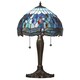image 1 of Dragonfly 2 Light Small Table Lamp Dark Bronze, Blue, Tiffany Style Glass, E27