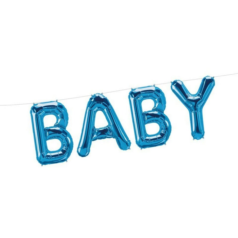 Eurowrap Baby Foil Balloon - Blue - One Size