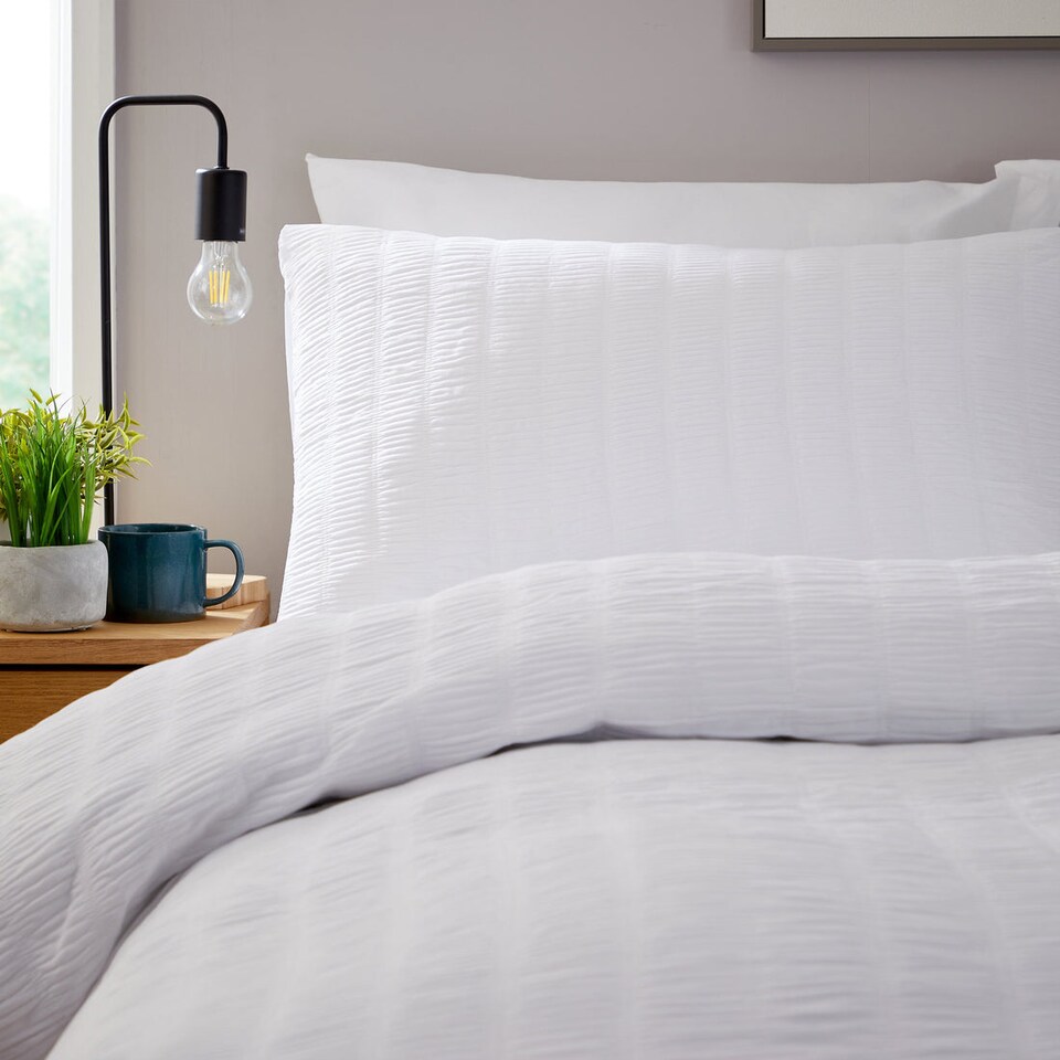 image 1 of Belgravia Duvet Set in White - Super King | White | White | Super King