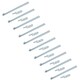 image 1 of HD Long Tailgate Straight Hinge 460mm x 40mm + 12.5mm Bolt on Gudgeon Pin 10pk Silver