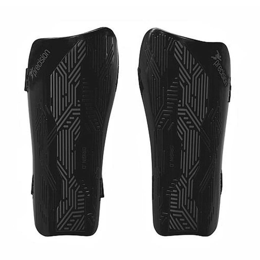 Precision Unisex Adult Origin.0 Strap Shin Guards - Black/Charcoal - S