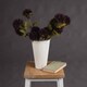image 2 of Chocolate Chrysanthemum Artificial Flower - Plastic - L12 x W20 x H45 cm - Brown