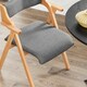 image 10 of SoBuy 2 Folding Chairs Gray, Solid Wood Frame, 24.2x22x30.5 in, 14 kg - FST98-HGX2
