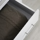 image 8 of HOMCOM Chest Of 4 Drawers Home Storage Clothes Cabinet Metal Handles Base White