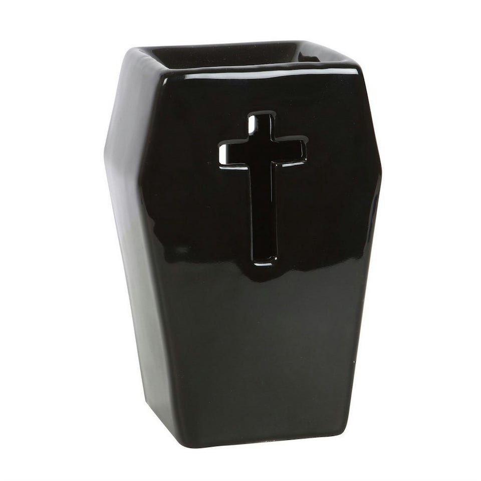 Something Different Coffin Oil Burner - Black - One Size