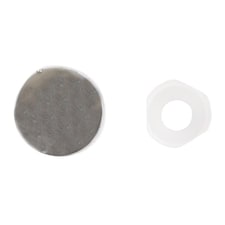 Forgefix Plastic Domed Cover Cap, Bagged - Multi Colour - Chrome Coloured No. 6-8