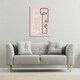 image 2 of line art of two faces (Canvas Print) 152 x 101 x 4cm