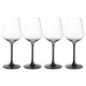 image 1 of Villeroy & Boch Manufacture Rock Noire Set of 4 Red Wine Goblets