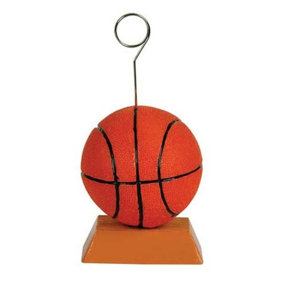 Basketball Balloons or Photo Holder Table Decoration 13cm / 5 in