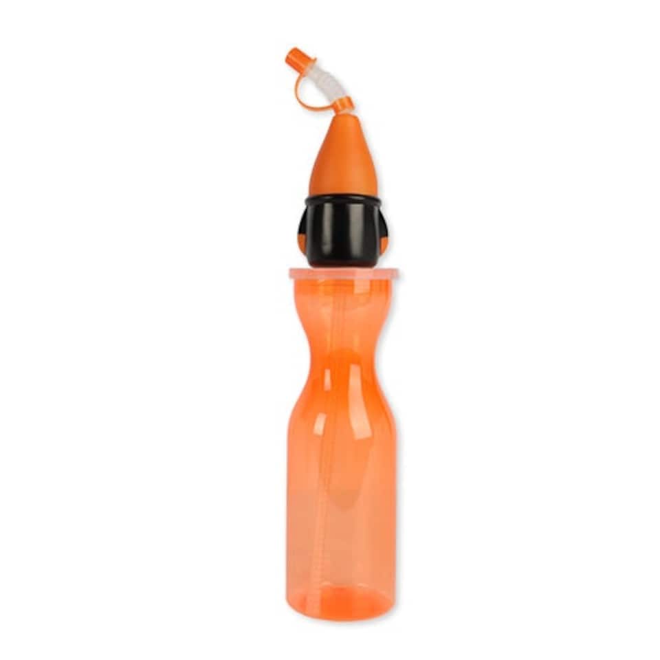 image 1 of Halloween Orange Gonk Spider Web Water Bottle Orange | One Size