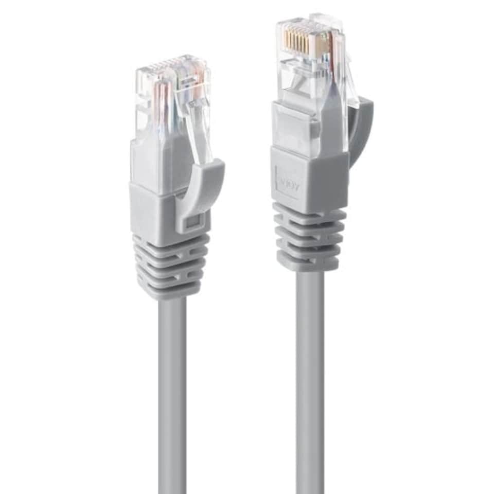 image 1 of 20m CAT6 U/UTP Snagless Gigabit Ethernet Cable, Grey
