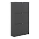image 1 of Shoes Shoe Cabinet 3 Flip Down Doors and 2 layers in Matt Black