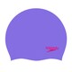 image 1 of Speedo Childrens/Kids Silicone Swimming Cap - Purple/Red - One Size