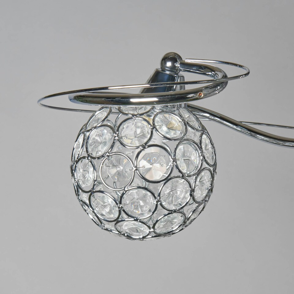 image 1 of BHS Orianna 3 Light Flush Ceiling Light, Chrome