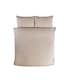 image 3 of Seersucker Polycotton Luxury Duvet Cover Set with Pillowcase | Cream | Super King