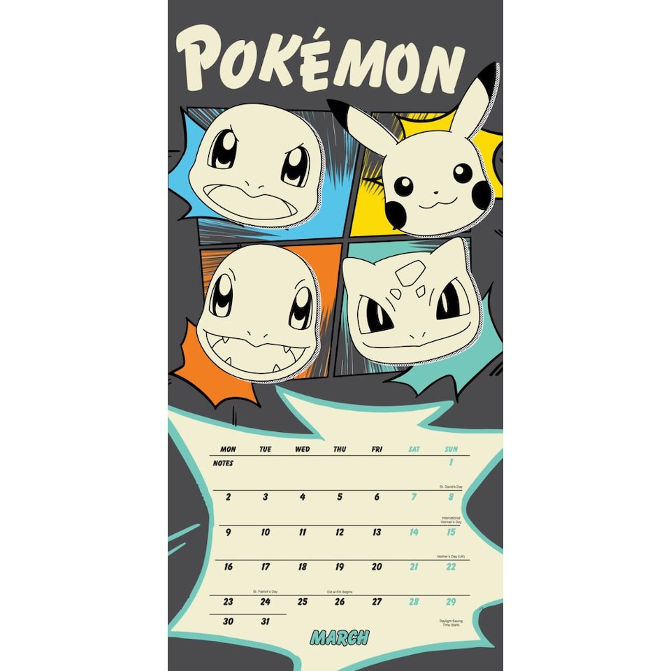 image 1 of POKEMON 2026 MINI CALENDAR