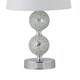 image 4 of Set of 2 Mosaic Touch Lamps with White Shades Chrome | White