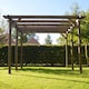 image 2 of Garden Pergola 6 Post - L420 x W420 x H270 cm - Rustic Brown