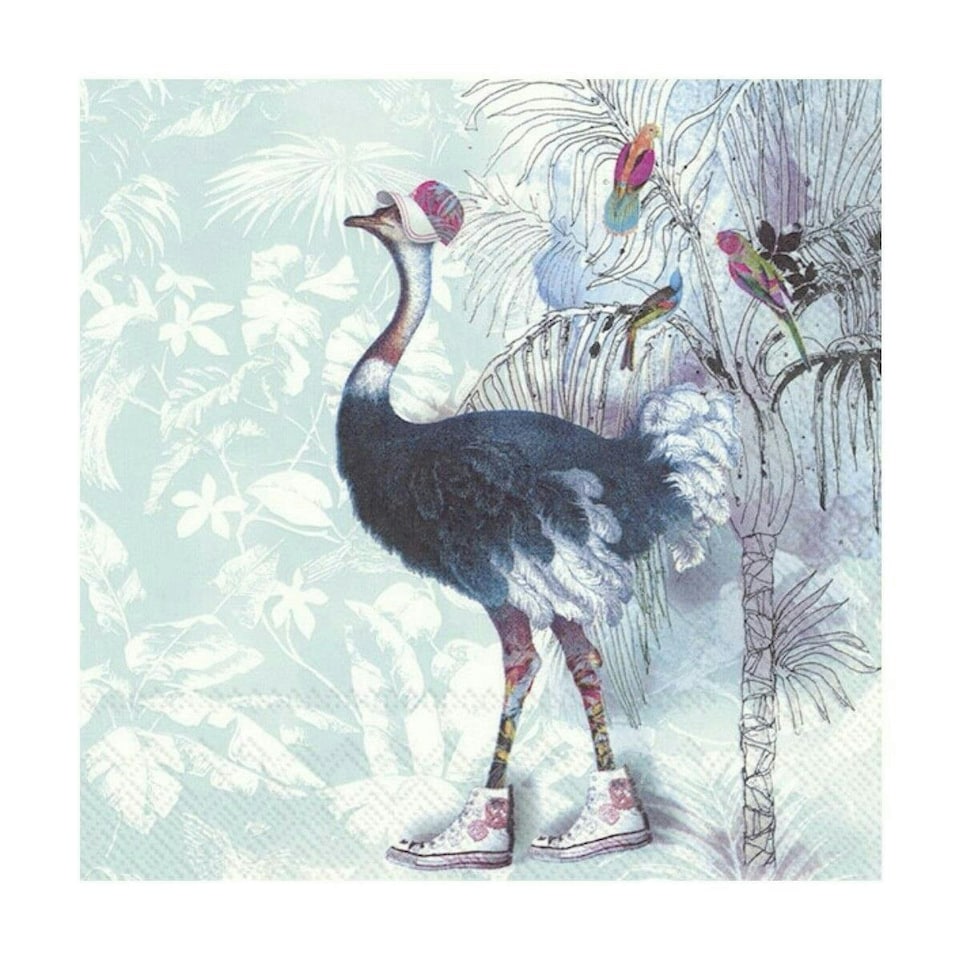 IHR Lunch Napkins Cool And The Gang Turquoise 33cm 3ply 20 Pack