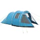 image 1 of Outsunny 3-4 Persons Tunnel Tent, Two Room Camping Tent w/ Windows, Black