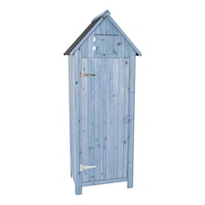 Bideford Tall Garden Storage Unit Blue