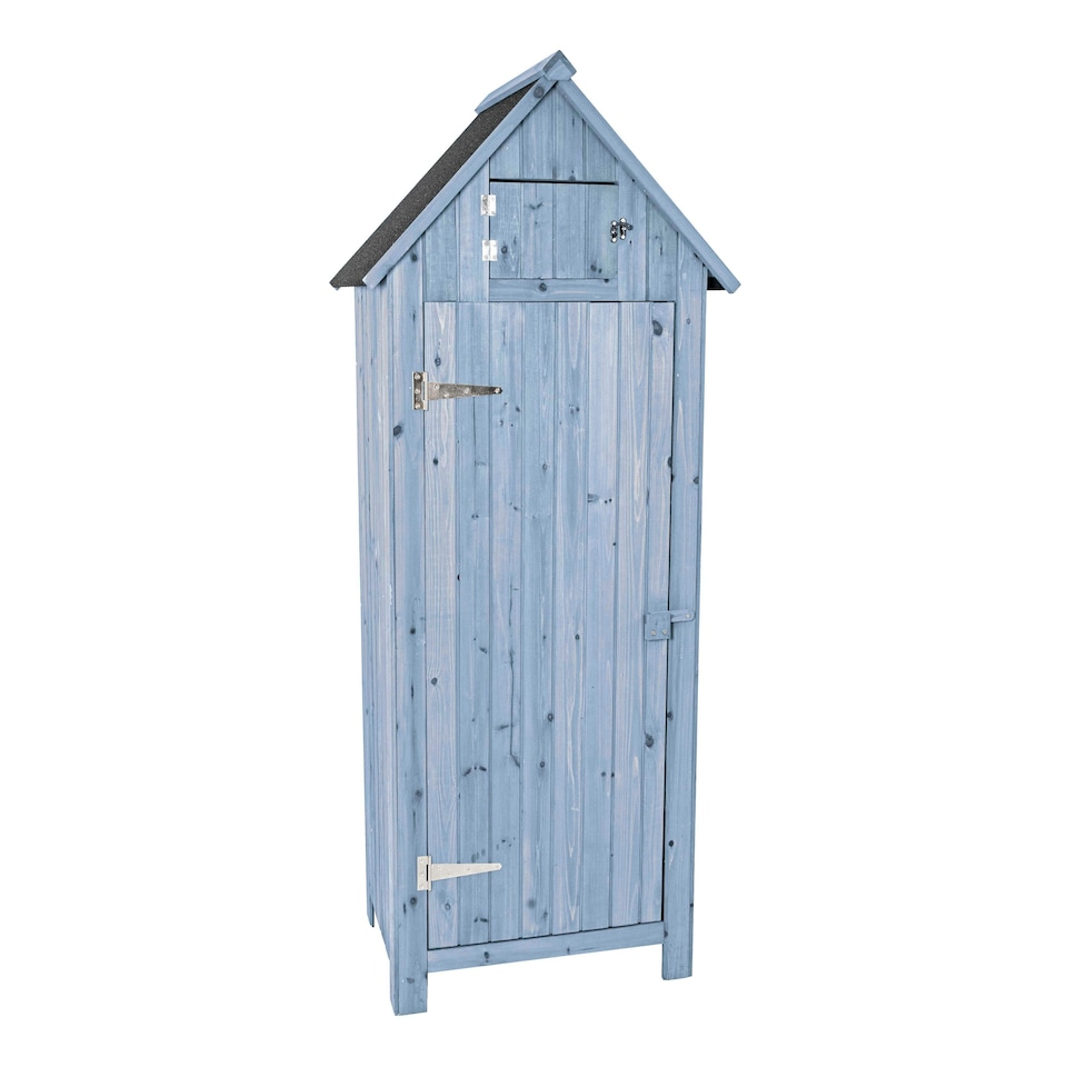 image 1 of Bideford Tall Garden Storage Unit Blue