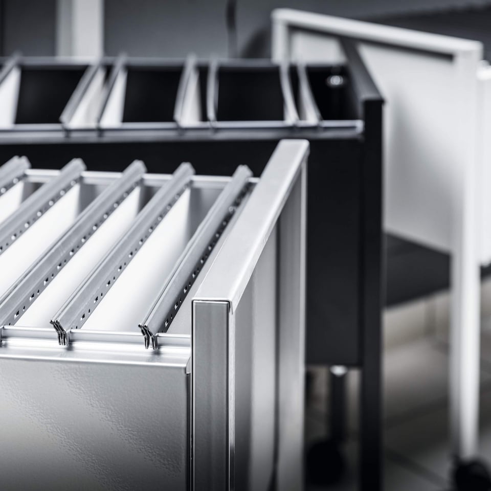 image 1 of Durable Universal Suspension File Trolley | for 80 A4 Folders | Grey | Grey