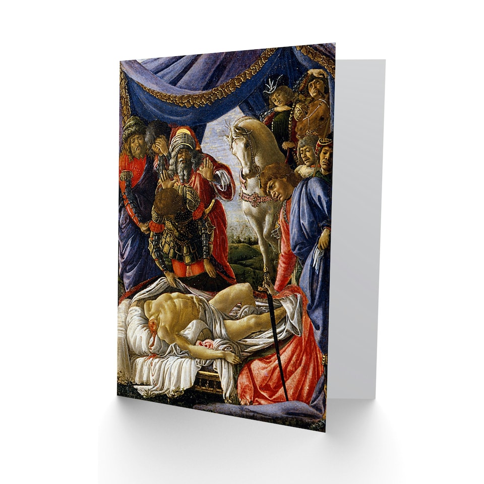 image 1 of Botticelli La Scoperta Del Cadavere Blank Art Card