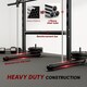 image 7 of HOMCOM Adjustable Squat Rack with Pull Up Bar and Barbell Bar for Home Gym