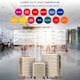 image 3 of Flight Knight Suitcase Set, Large Suitcase, Extra Large Suitcase, Cabin Suitcase 55x40x20cm - 60+ Airlines Approved - EasyJet, Jet2, Ryanair Priority Carry On Cream | Cream | Large