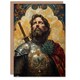 image 1 of William Wallace Thistle Art Nouveau Portrait Birthday Greeting Card