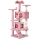 image 1 of Yaheetech 137cm Tall Cat Tree with Scratching Posts Pink