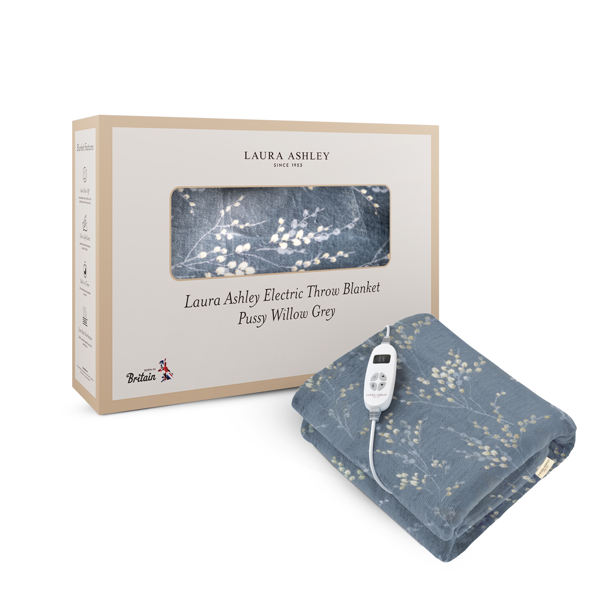 Laura Ashley Heated Throw Blanket