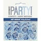 image 2 of Unique Party Glitter 100th Confetti - Blue/Silver - One Size