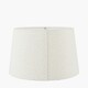 image 4 of 40cm White Boucle Tapered Lampshade White