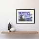 image 2 of Vincent Van Gogh Starry Night Old Master Painting 12x16" Framed Wall Art Print