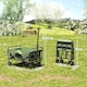 image 7 of Outsunny 93L Festival Trolley, 100kg Heavy Duty Folding Trolley Cart, Green